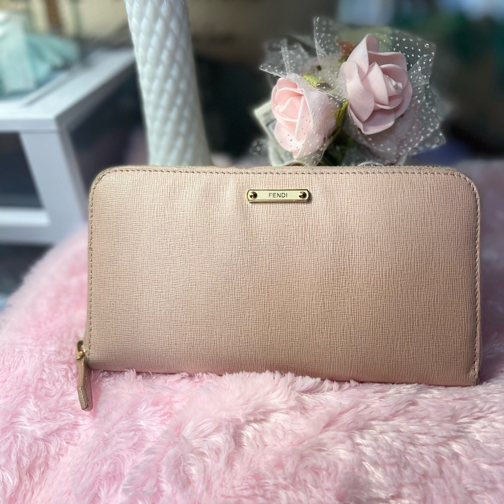 Fendi long wallet zip around